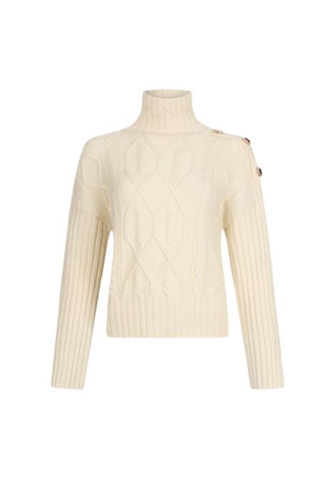 Dolcevita in lana con bottoni gioiello BEIGE CHIARO Liu Jo | MF5425MS04020304